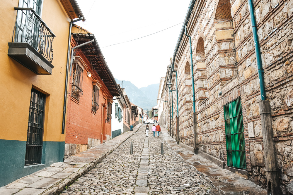 Reisroute Colombia Bogota straatjes