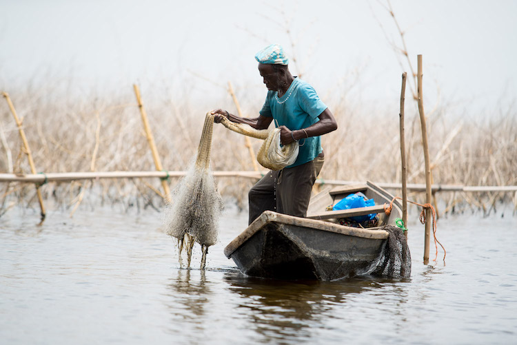 Reizen naar Benin Afrika visser