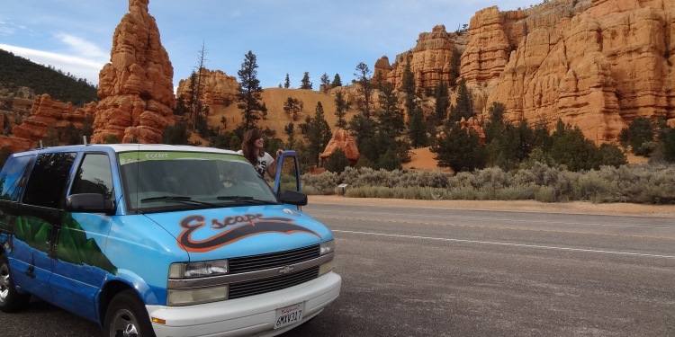 Roadtrip west Amerika Escape Campervan
