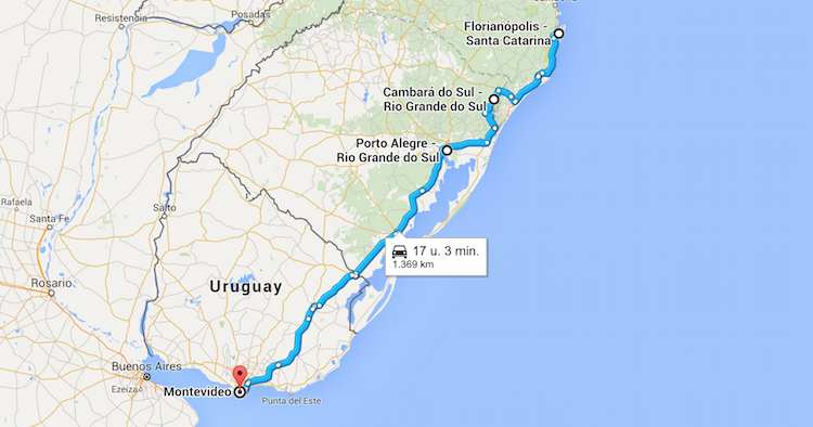 Roadtrip Brazilie Uruguay