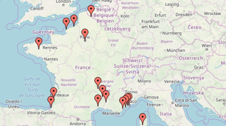 Roadtrip Route europa frankrijk