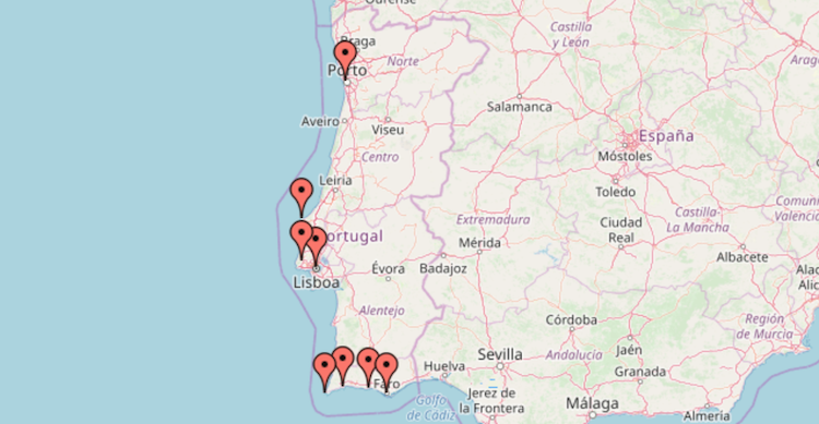 Roadtrip route europa portugal