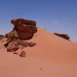 Rode woestijn wadi rum