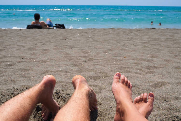 Ostia strand Rome