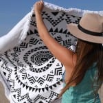 Ronde handdoek van hipps