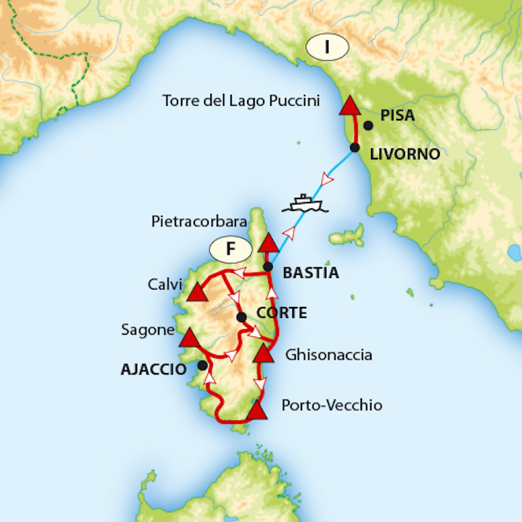 Rondreis Corsica ACSI