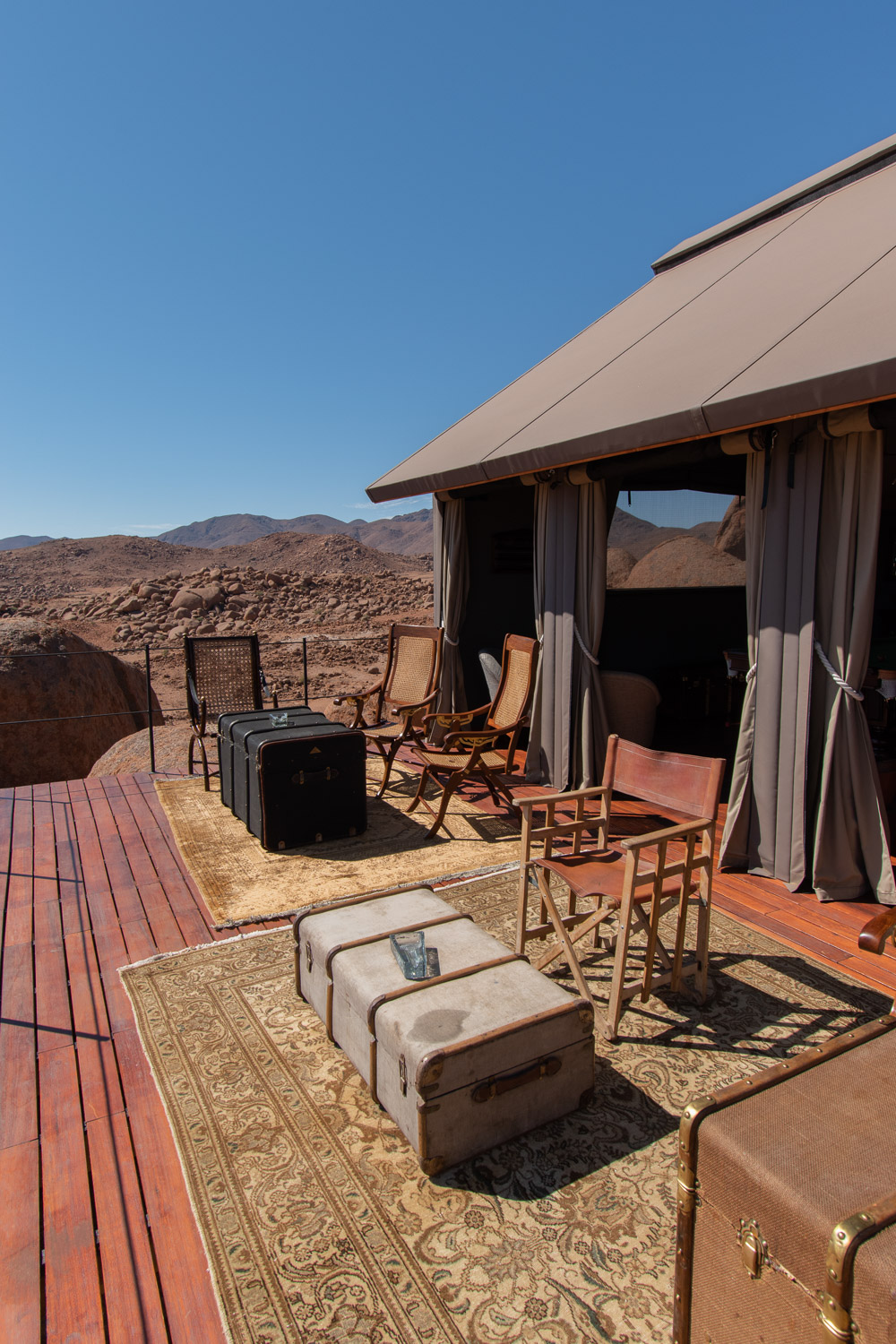 Rondreis Namibie sonop lounge area
