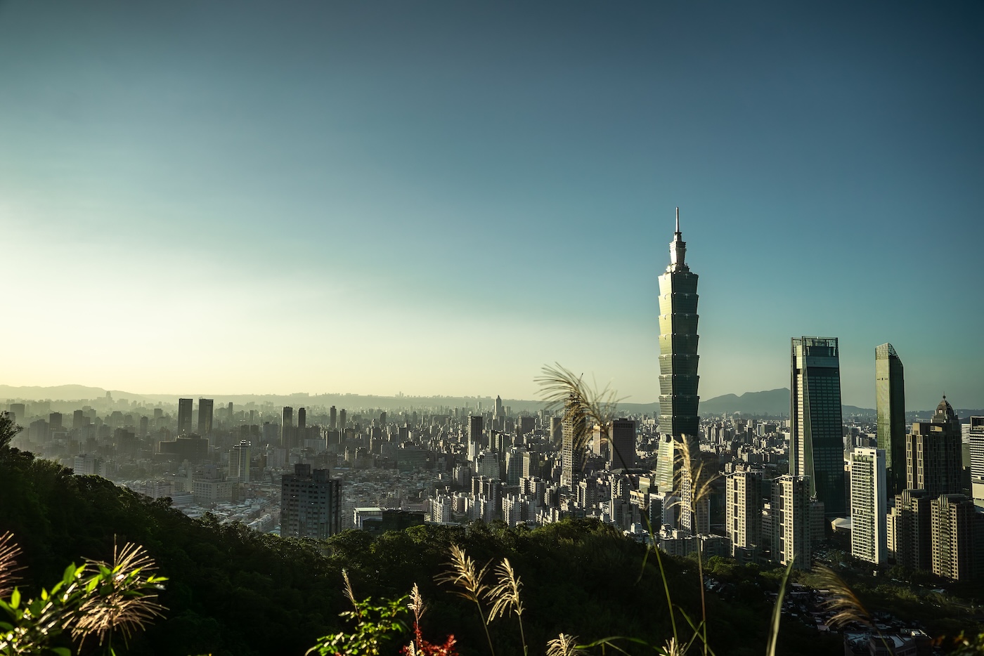 Rondreis Taiwan, Taipei skyline