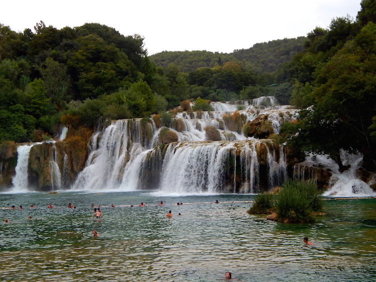 Route Kroatie Krka watervallen