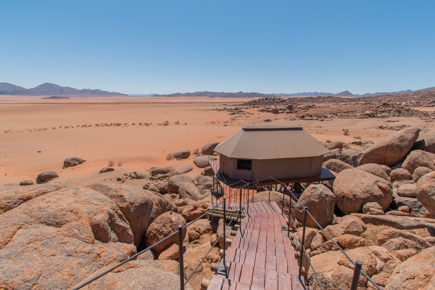 Route Namibie sonop onze tent