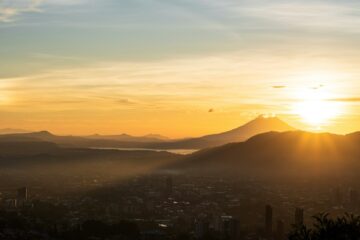 San Salvador zonsondergang