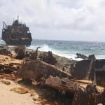 Scheepswrak op eiland klein curacao