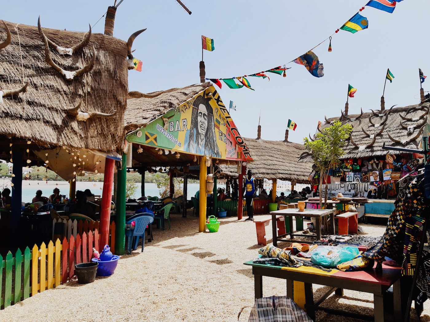 Senegal vakantie Lagune somone rasta bar