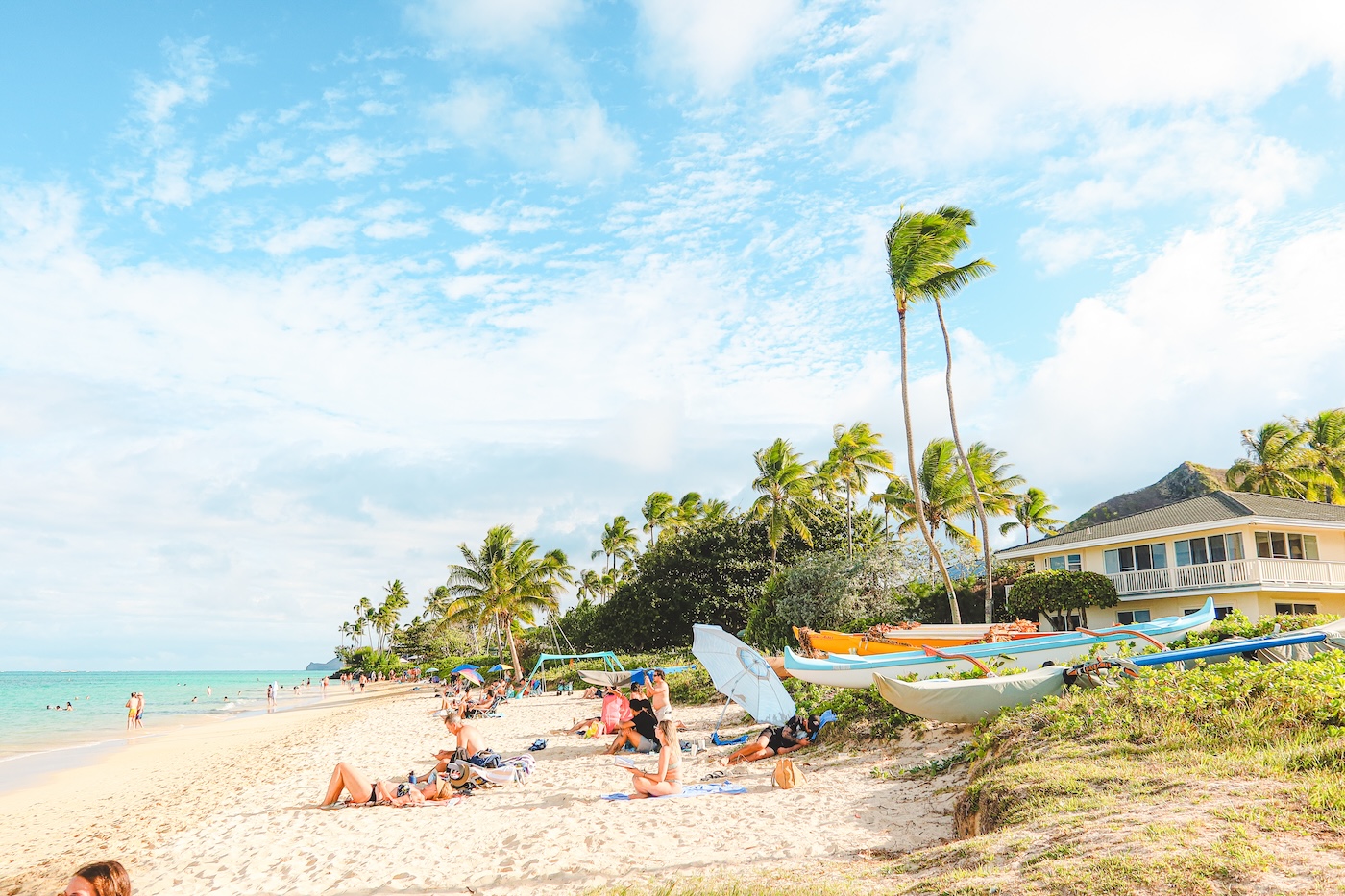 Sfeerfoto's strand Lanikai