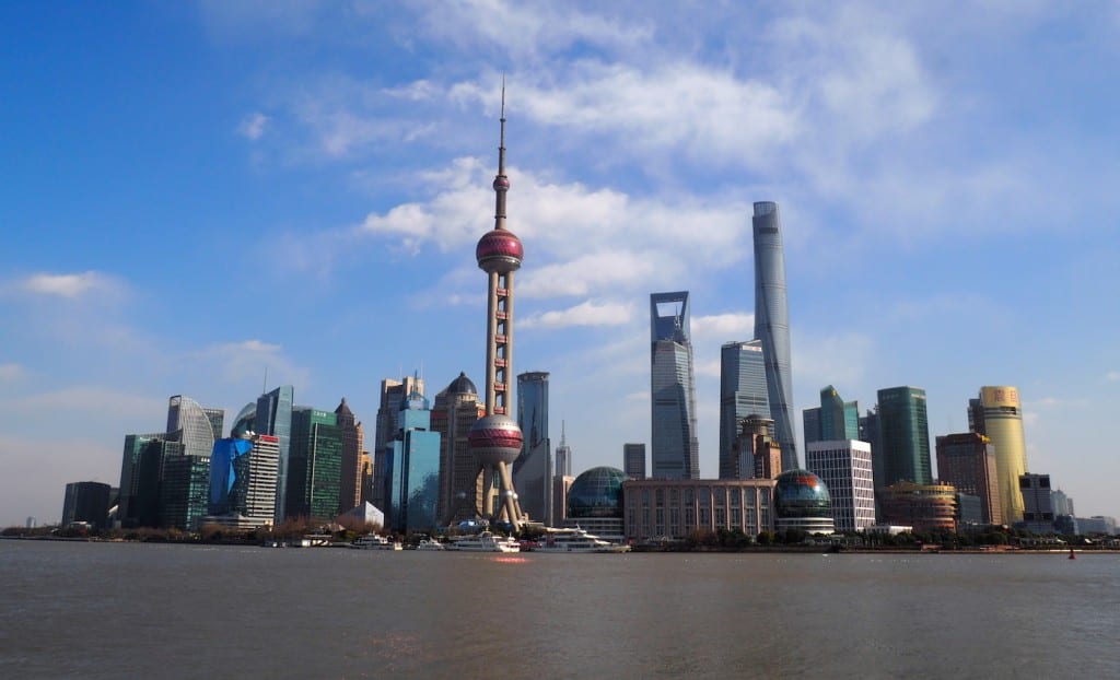 Shanghai skyline china