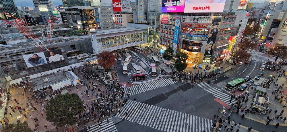 Shibuya kruispunt Tokyo