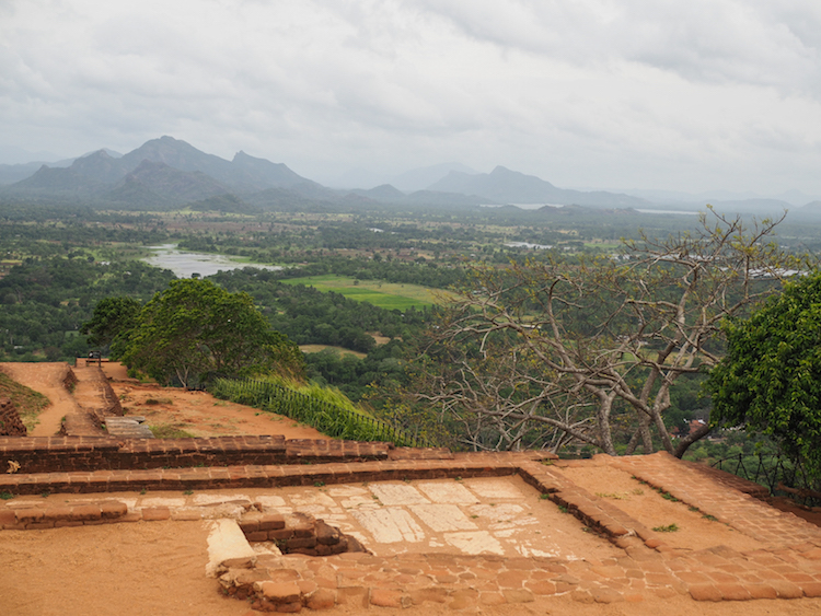 Sigiriya rock sri lanka uitzicht