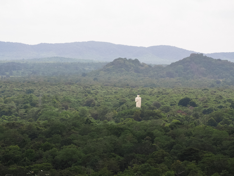 Uitzicht vanaf sigiriya sri lanka
