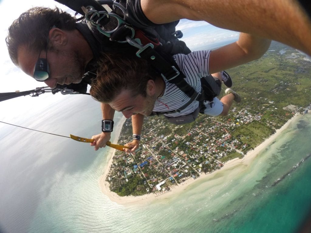 Skydive Cebu boven filipijnen