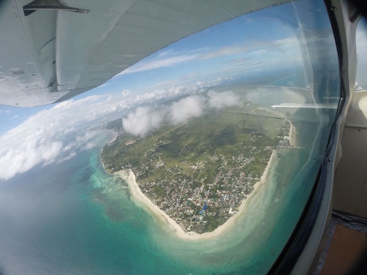 Skydive Cebu filipijnen vanuit de lucht