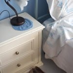 Slaapkamer detail blauwe kamer sicilie