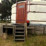 Slapen in een yurt Texel