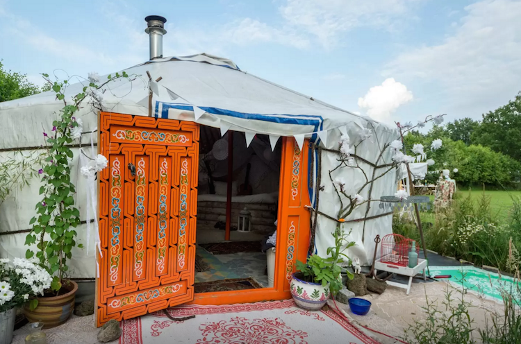 Slapen in een yurt huren