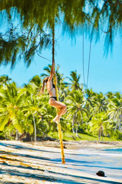 Slingeren aan lianen Punta Cana