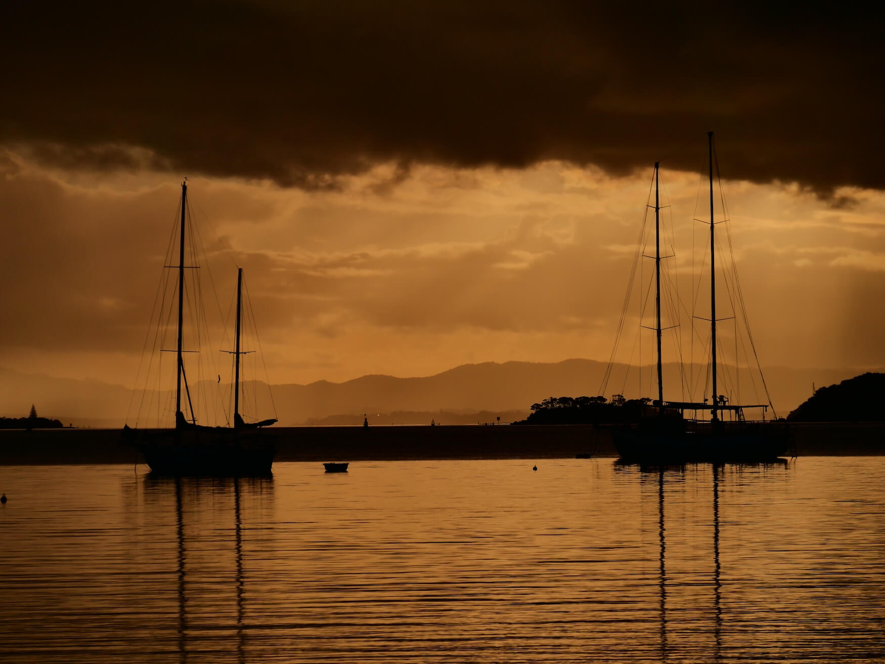 Smugglers Bay zonsondergang