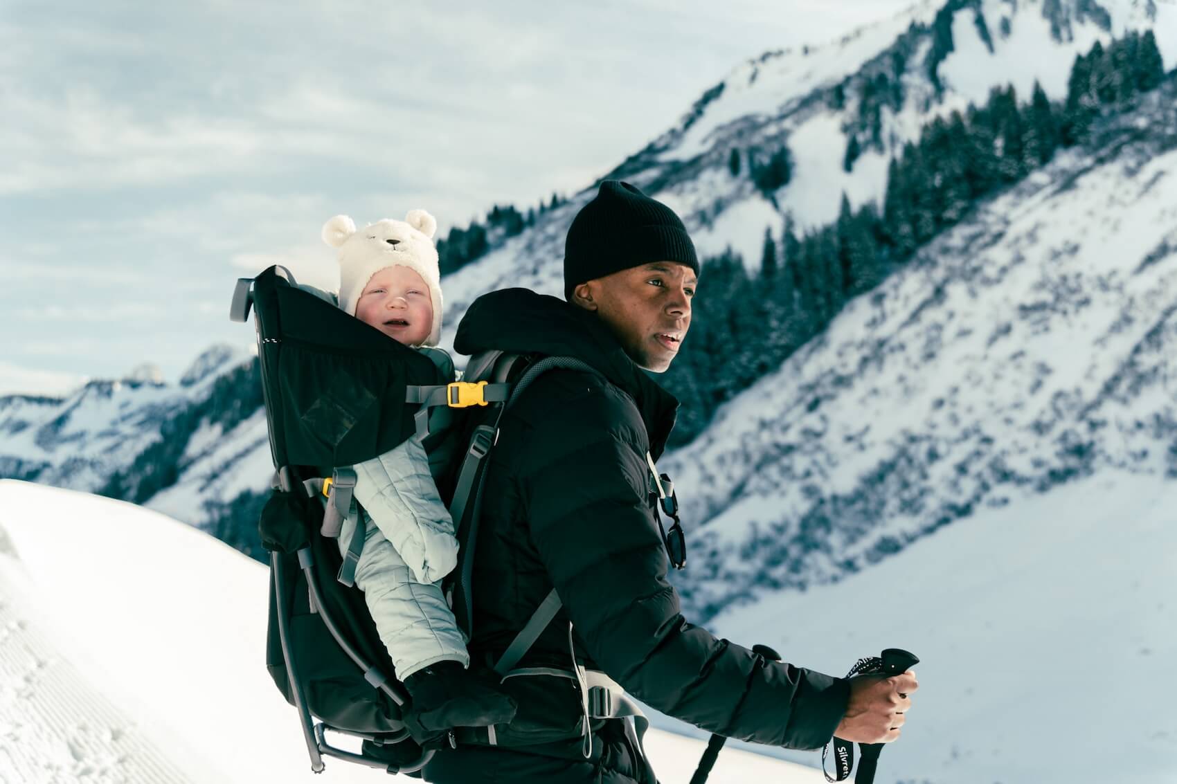 Sneeuwwandelen met kind