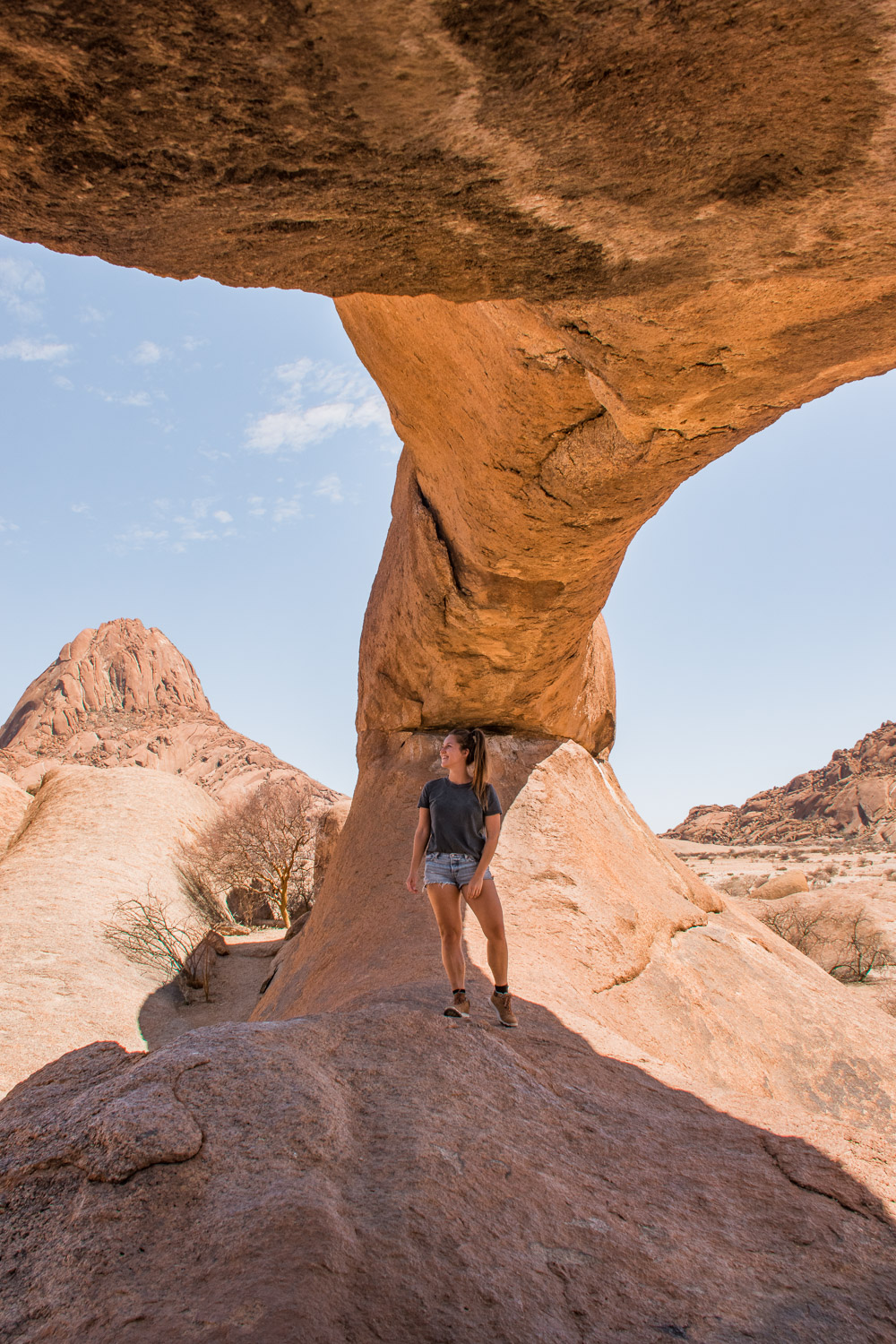Spitzkoppe rock arch Namibie damaraland