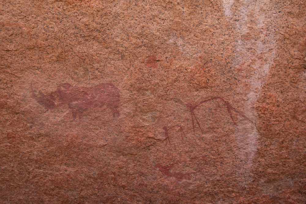 Spitzkoppe rotstekeningen san