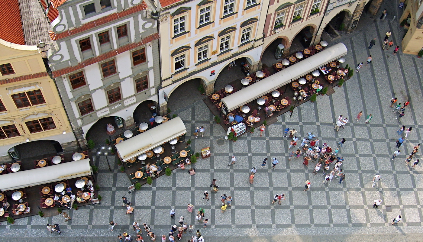 Stappen in praag