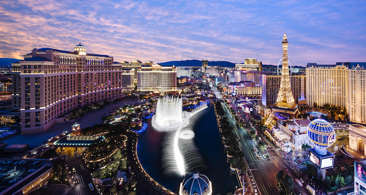 Stedentrip Las vegas zonsondergang