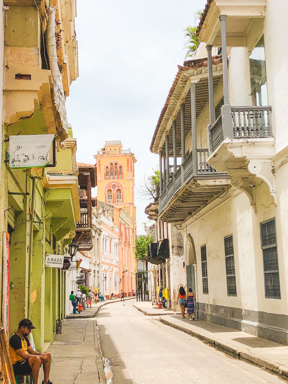 Straat in Cartagena