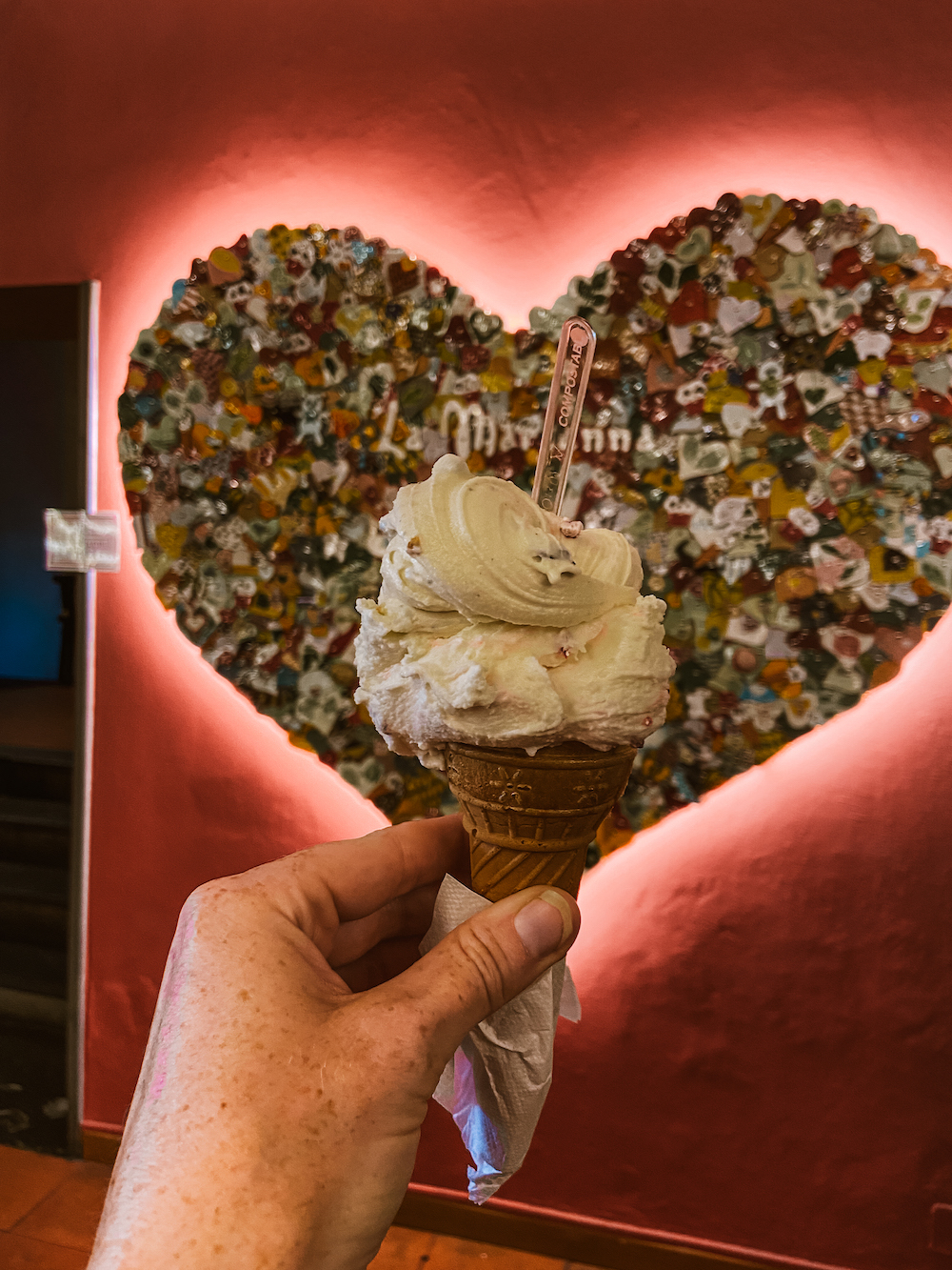 Stracciatella ijs in Bergamo