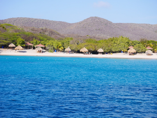 Stranden spotten kust van curacao