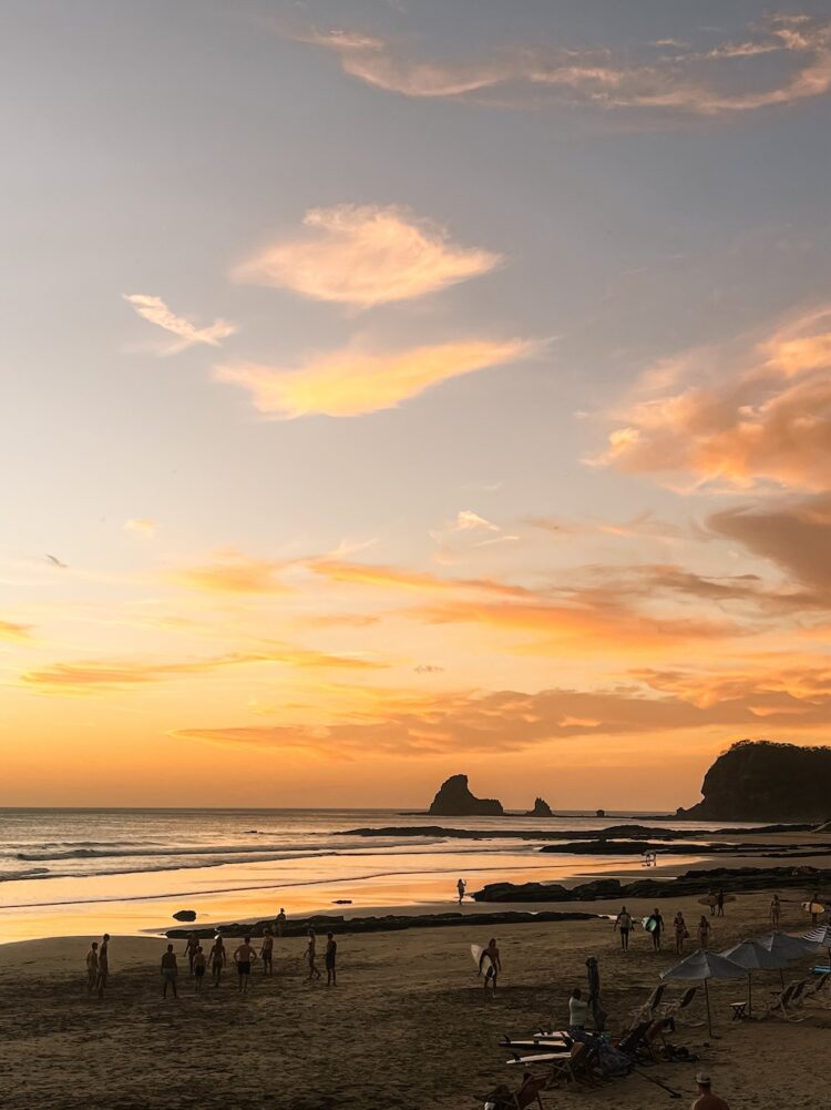 Sunset bij Playa Maderas