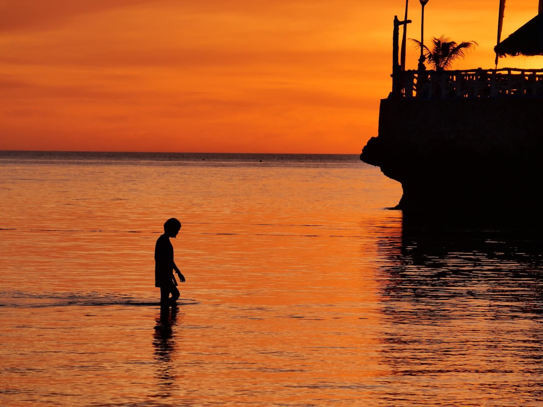 Sunset op Malapascua