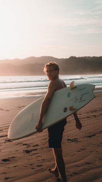 Surfer in Playa Venao