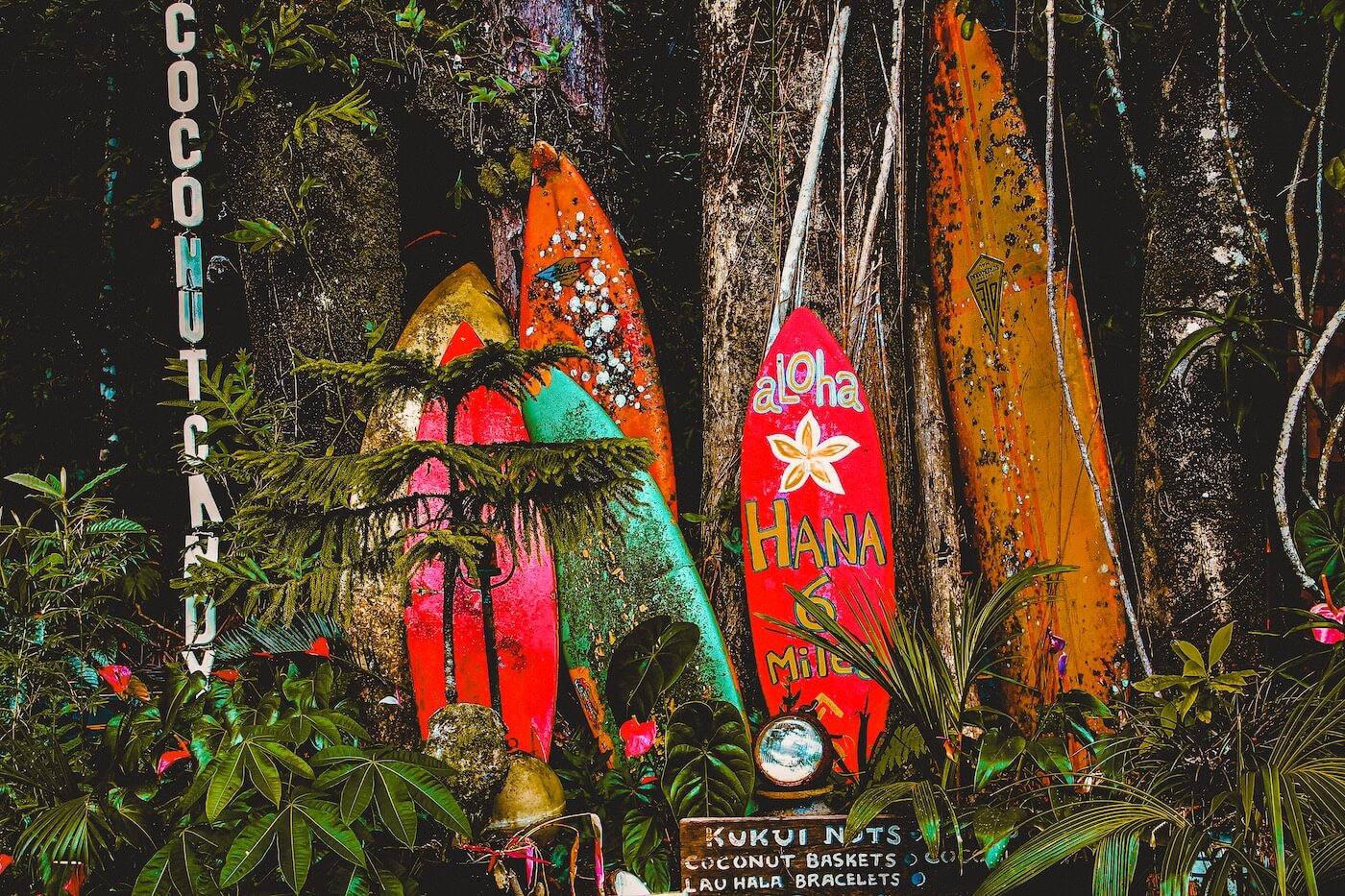 Surfplanken op big island, Eilanden Hawaii