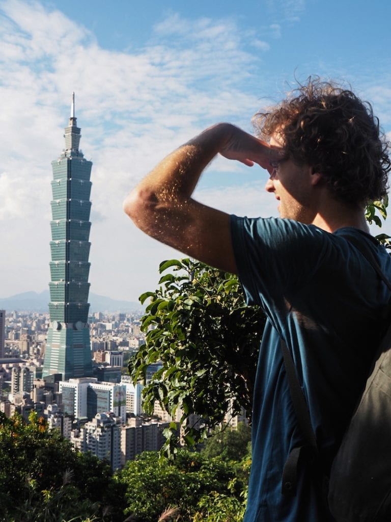 Taiwan uitzicht taipei101 elephant mountain