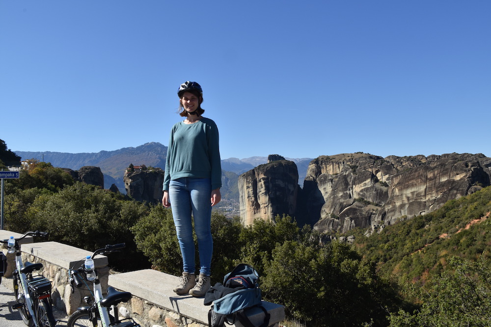 Tijdens de ebiketocht in Meteora reizen beperking