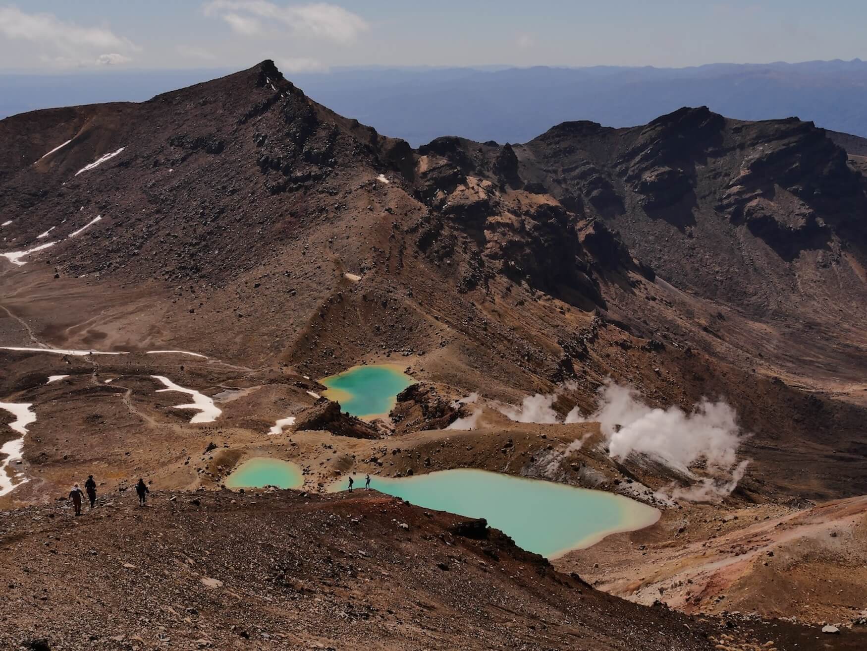 Tongariro Alpine Crossing blauwe meren