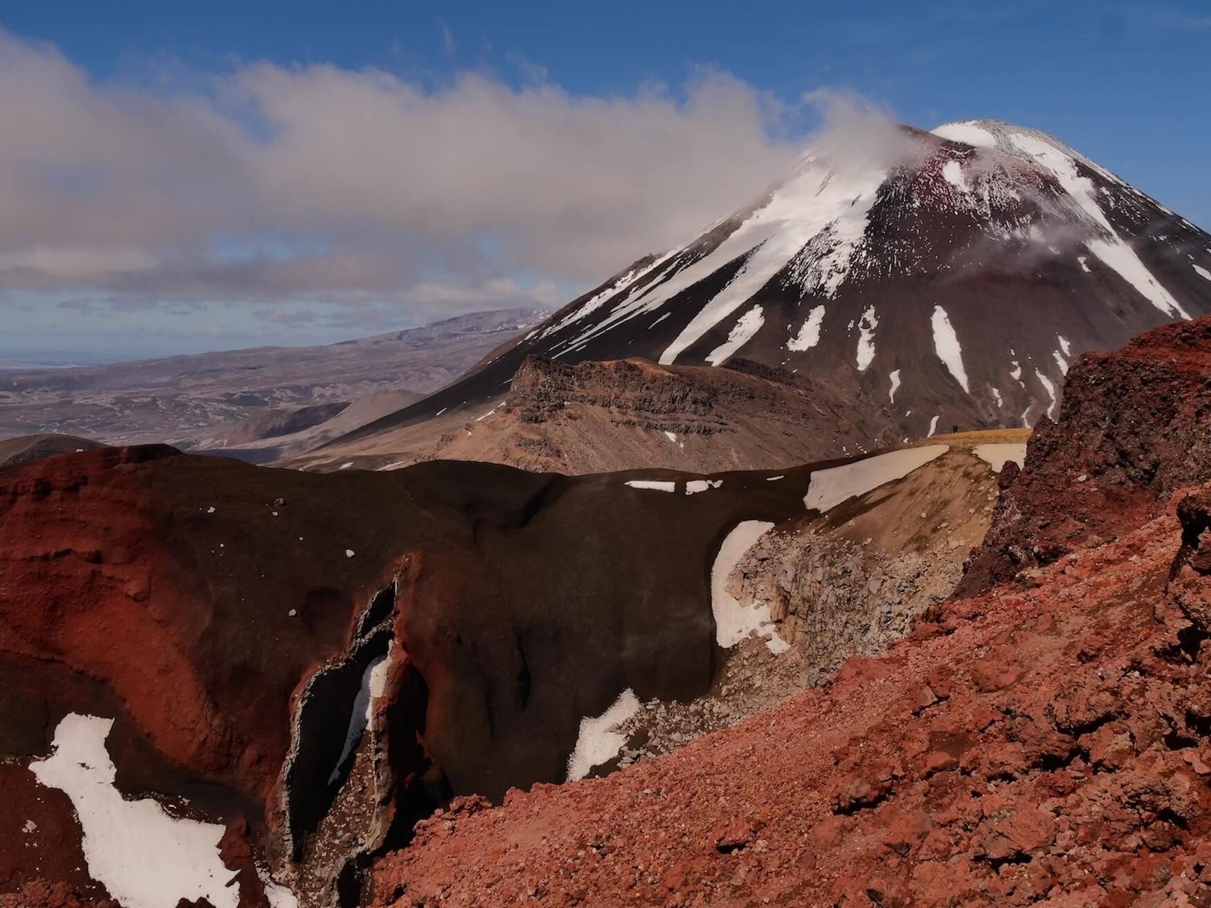 Tongariro Alpine Crossing vulkaan landschap
