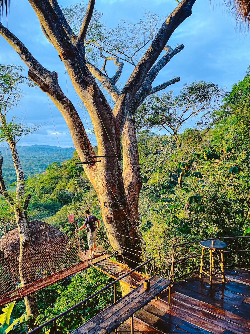 Treehouse Nicaragua uitzicht