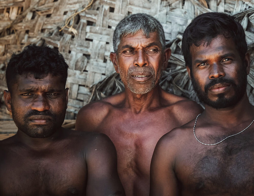 Trincomalee Sri lanka Vissersmannen