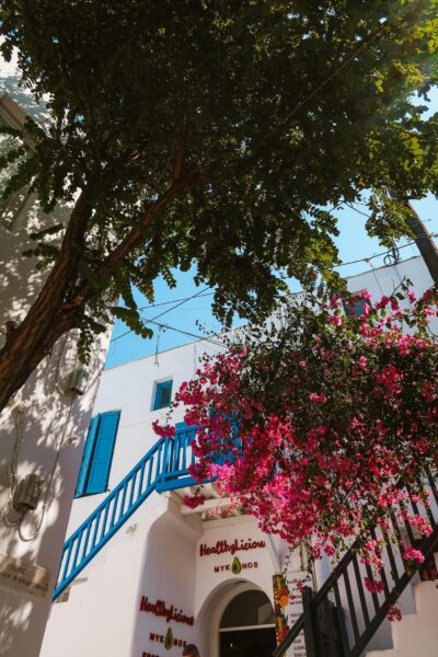 Typische huisjes op Mykonos