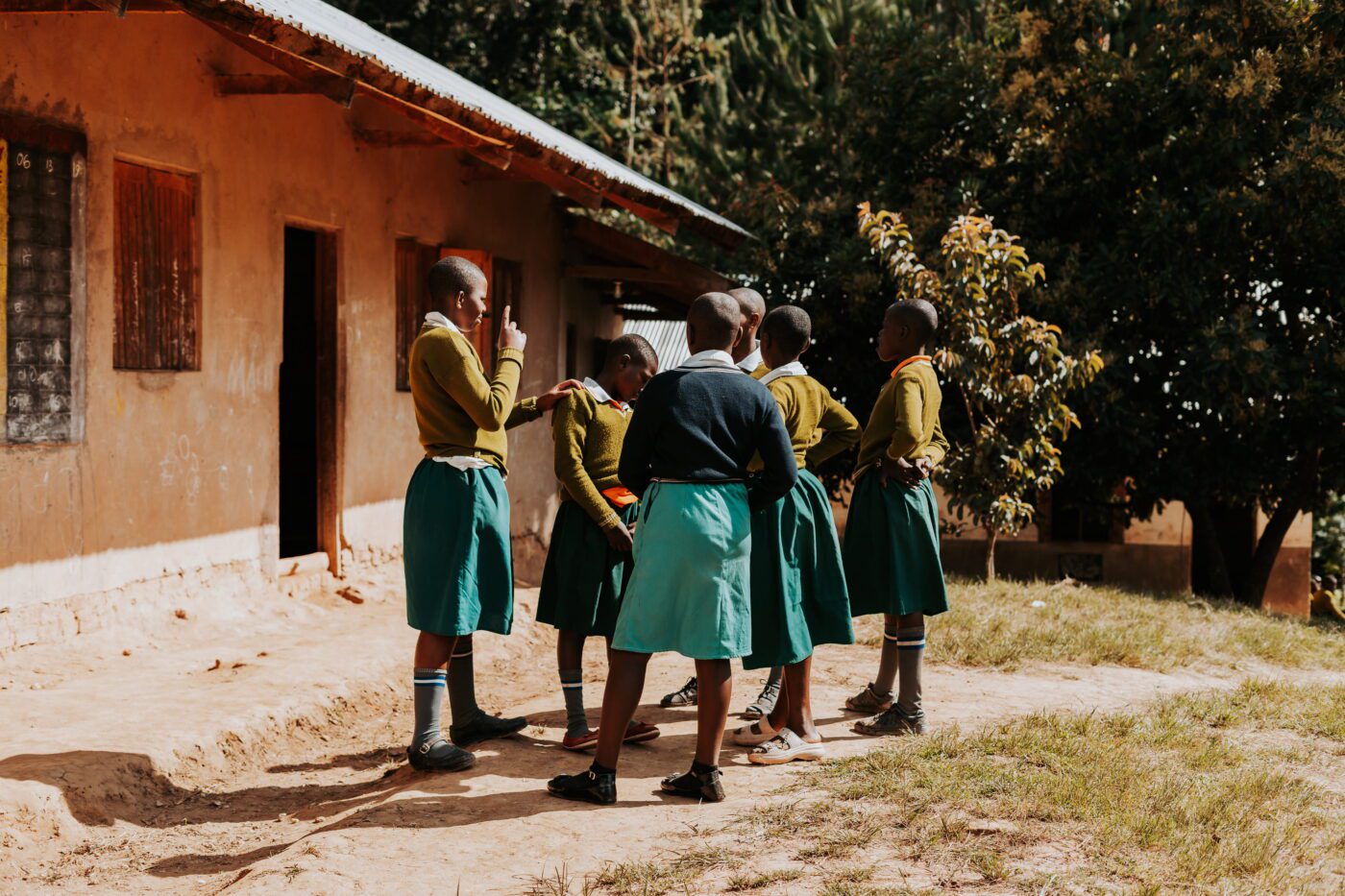 School kids in Bwindi