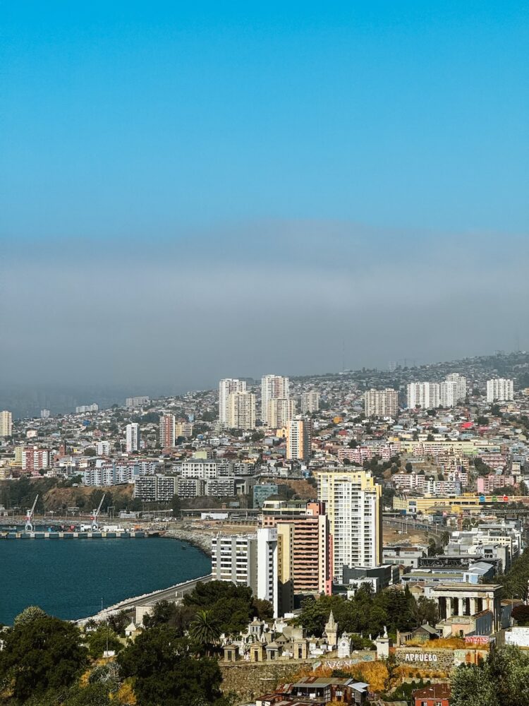 Uitizicht haven Valparaíso